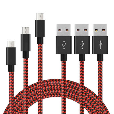 Nylon Braided USB Charger Cable 3ft Sync Data Cable Charger Cord For Android Phone