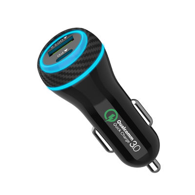 Auto-Ladegerät-Adapter PD QC 3,0 51W USB C USB A für Handy